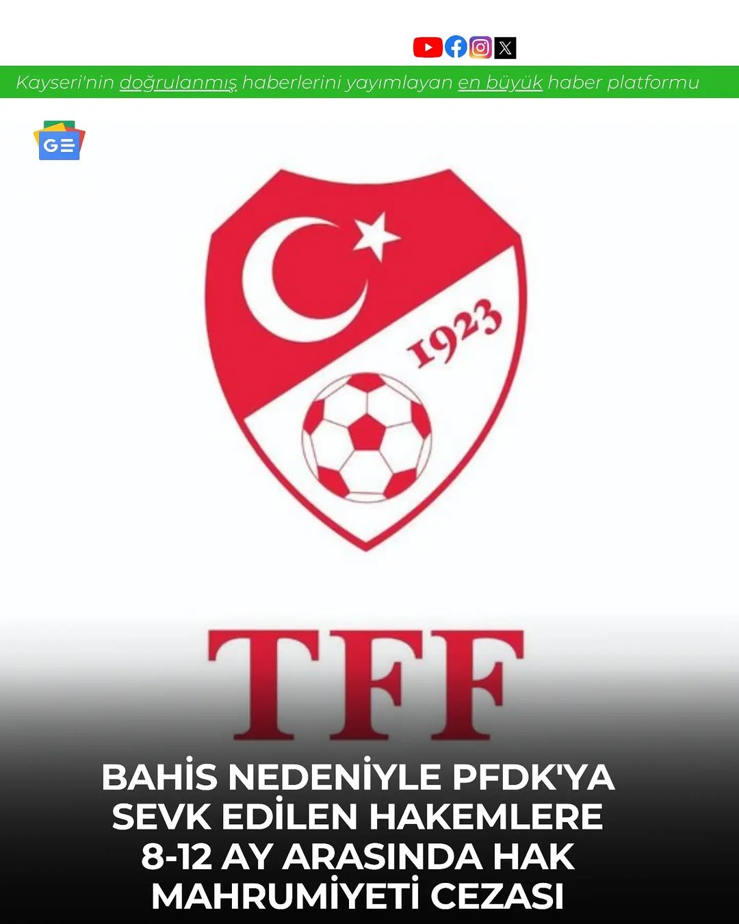 Futbol Hakemlerine Bahis Cezası: 8 ila 12 Ay Hak Mahrumiyeti