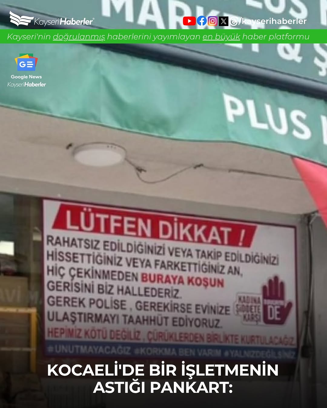 Kayseri'de İşletmeden Güvenlik Vurgusu: 