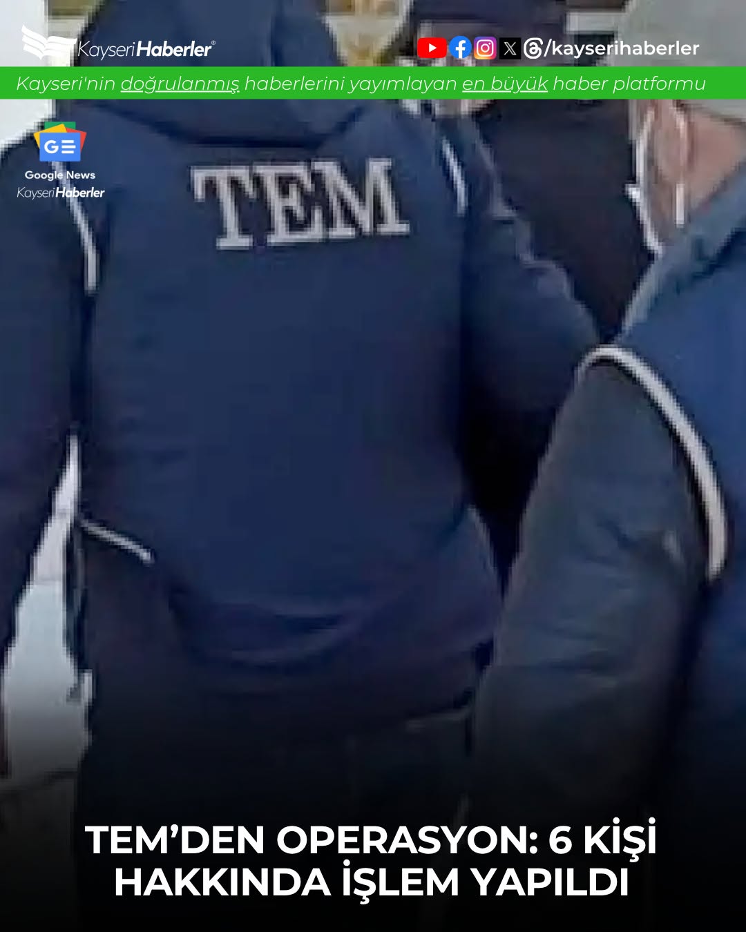 Kayseri'de PKK/KCK Operasyonu: 6 Gözaltı