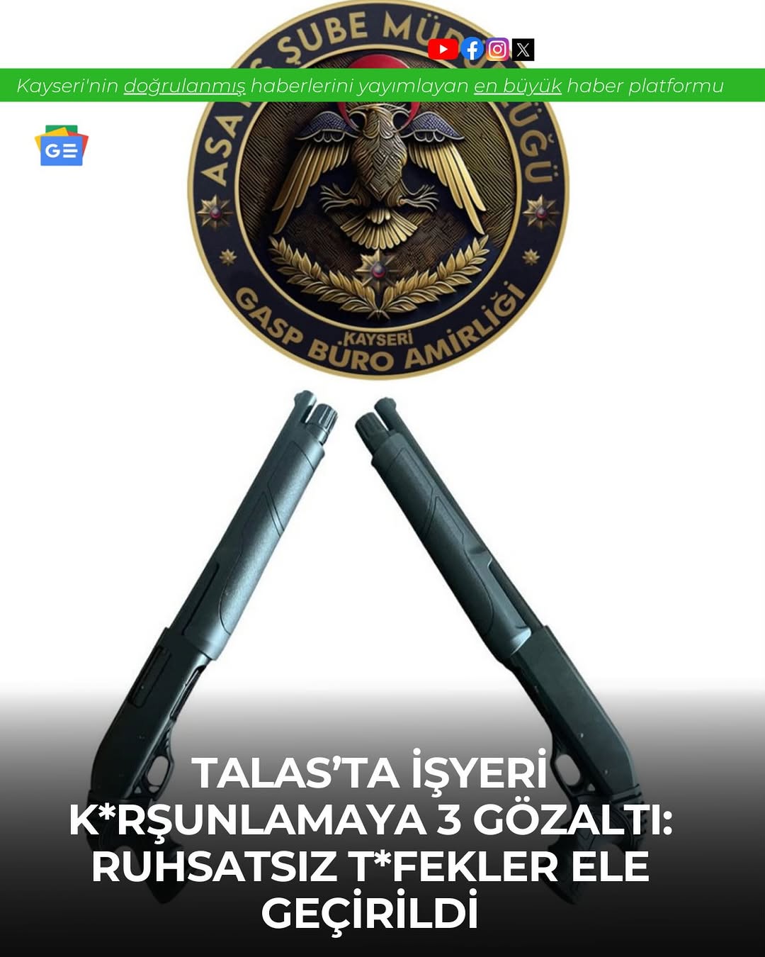 Kayseri Talas'ta İş Yeri Kurşunlama Olayının Şüphelileri Yakalandı