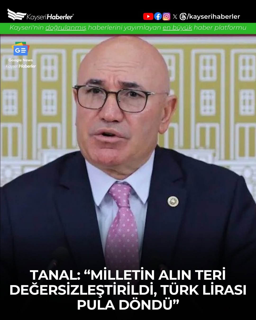 CHP'li Mahmut Tanal'dan Çarpıcı Ekonomi Açıklaması: 