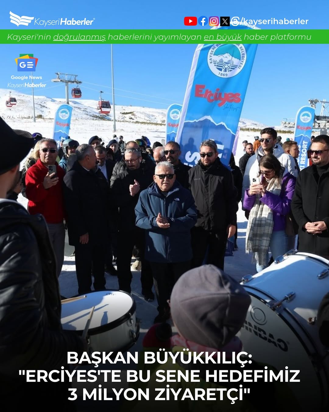 Erciyes Kayak Merkezi'nde Coşkulu Sezon Açılışı
