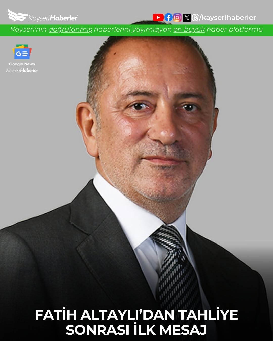 Fatih Altaylı Tahliye Oldu, Kamuoyuna Teşekkür Mesajı Yayımladı