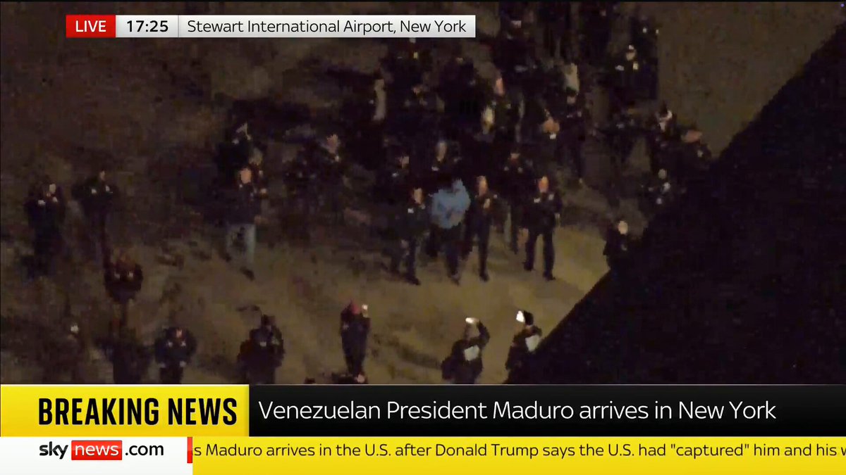 Venezuela Devlet Başkanı Maduro'nun ABD'ye Getirilişi