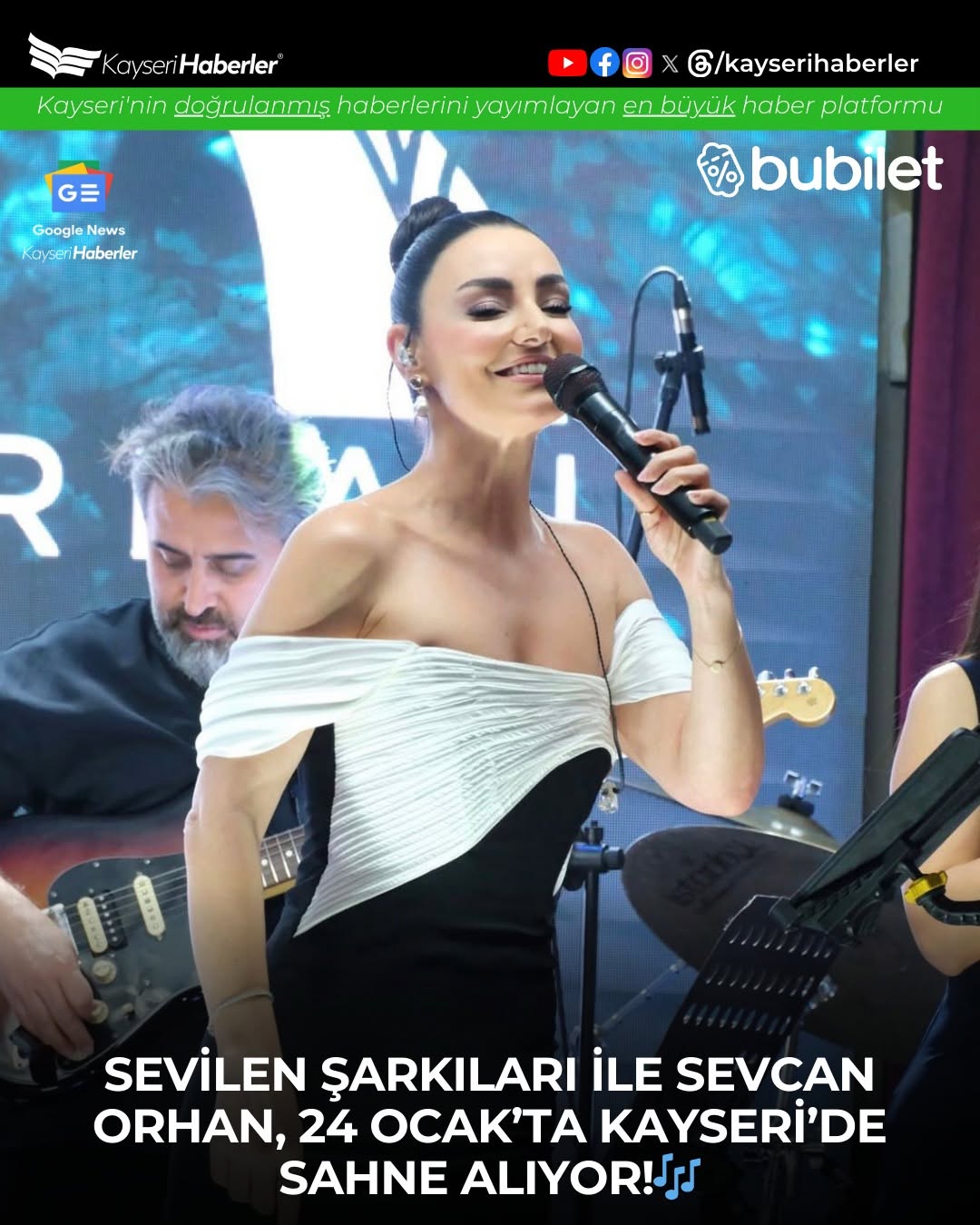 Sevcan Orhan, Konser İçin Kayseri'ye Geliyor