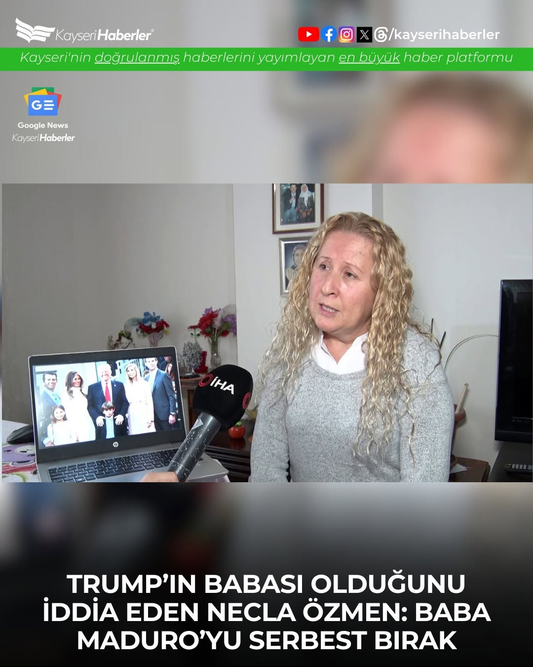 Necla Özmen'den Donald Trump'a Babalık Davası ve Venezuela Çağrısı