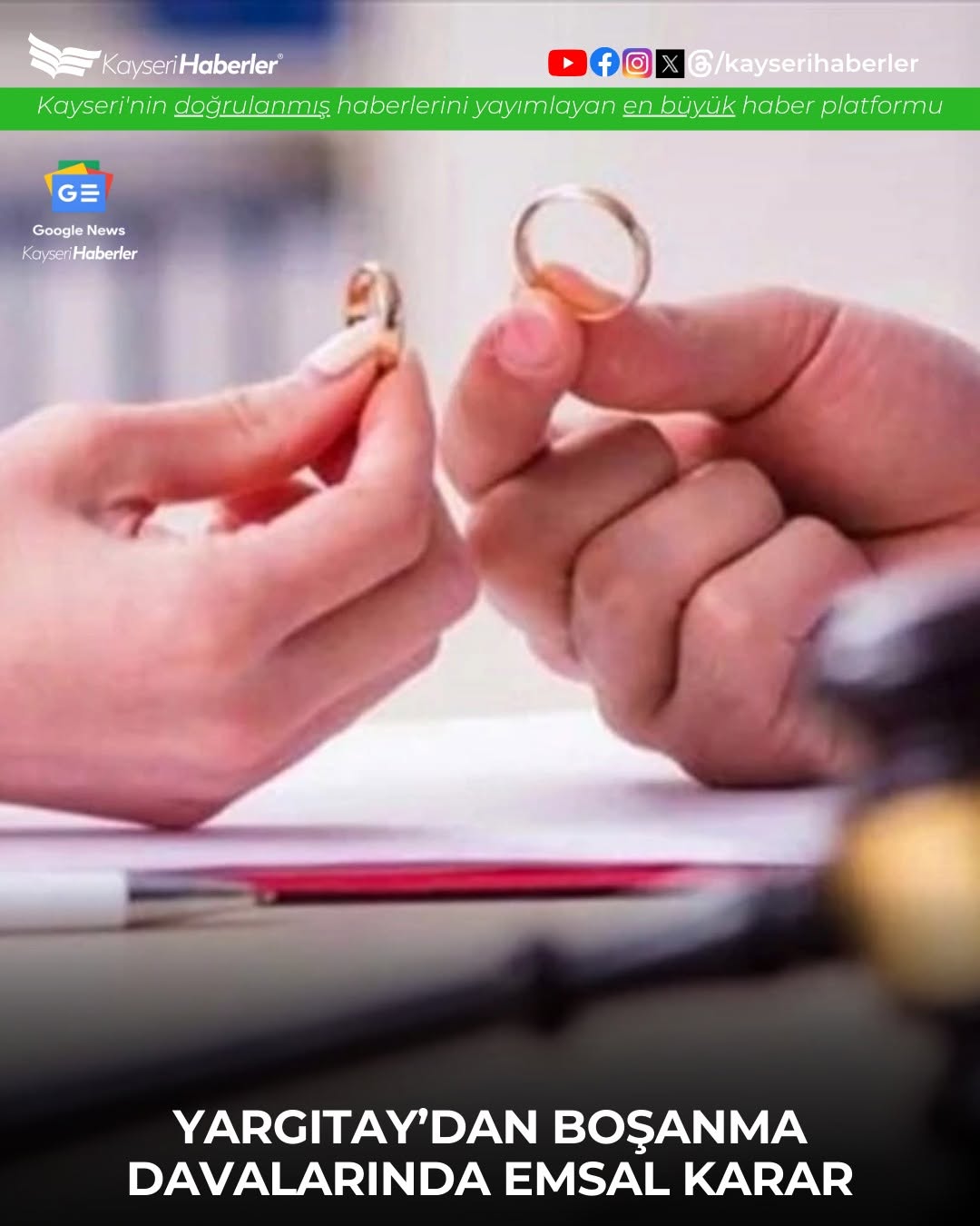 Yargıtay'dan Boşanma Davalarında Kusur Tespitine İlişkin Emsal Karar