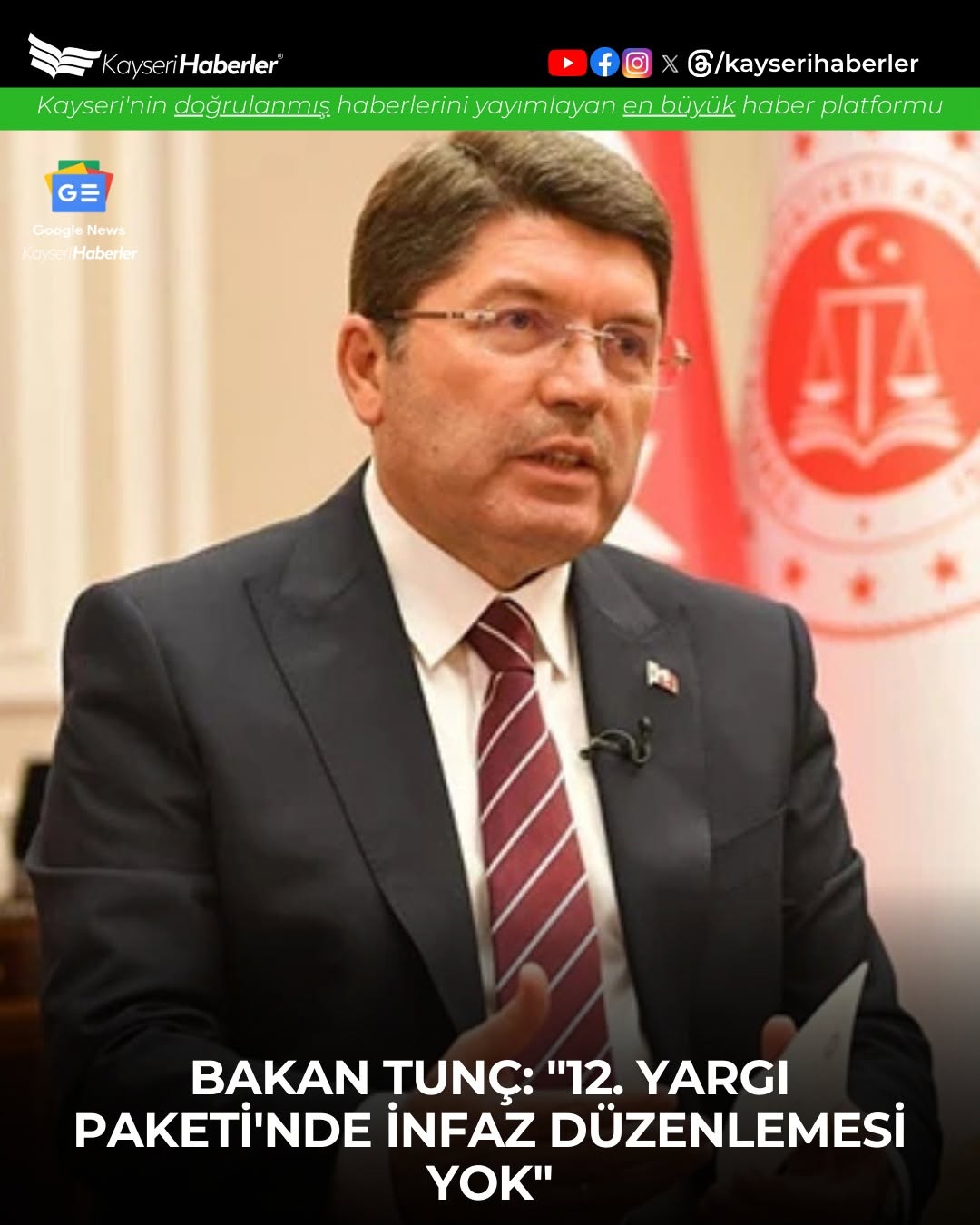 Adalet Bakanı Yılmaz Tunç'tan 11. Yargı Paketi Açıklaması: 