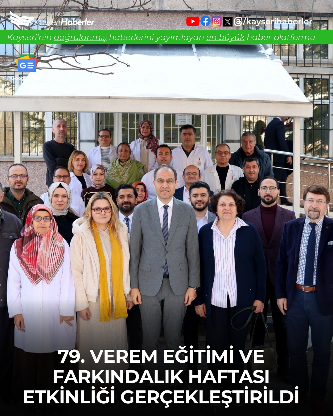 Kayseri'de Verem Eğitimi ve Farkındalık Haftası Etkinliği Yoğun Katılımla Gerçekleşti