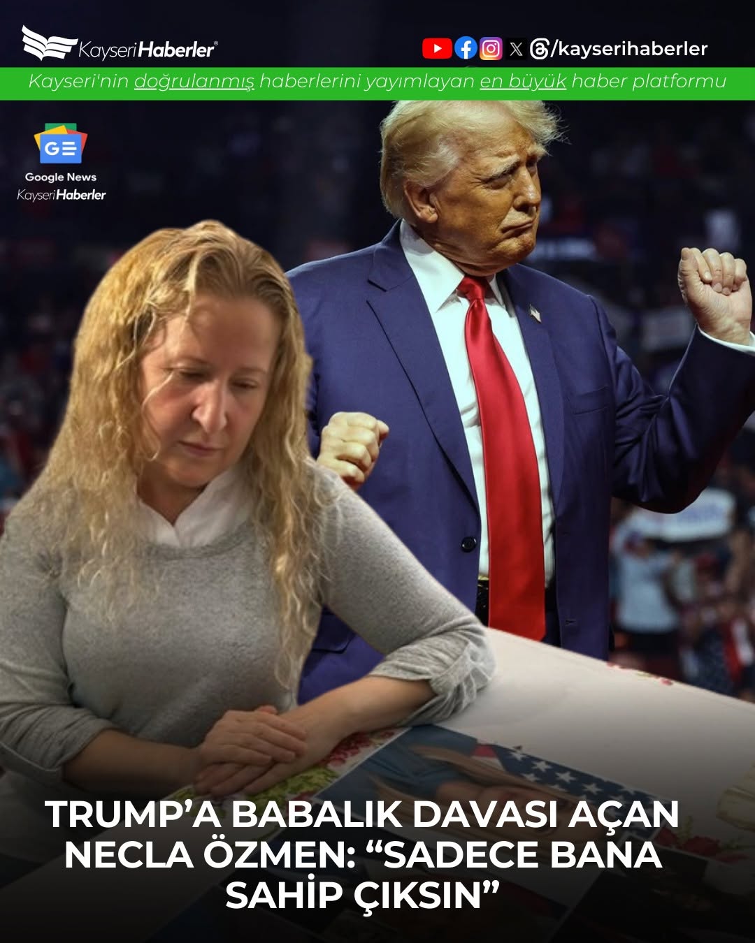 Türk Vatandaşı Necla Özmen, Donald Trump Hakkında Babalık Davası Açtığını İddia Etti