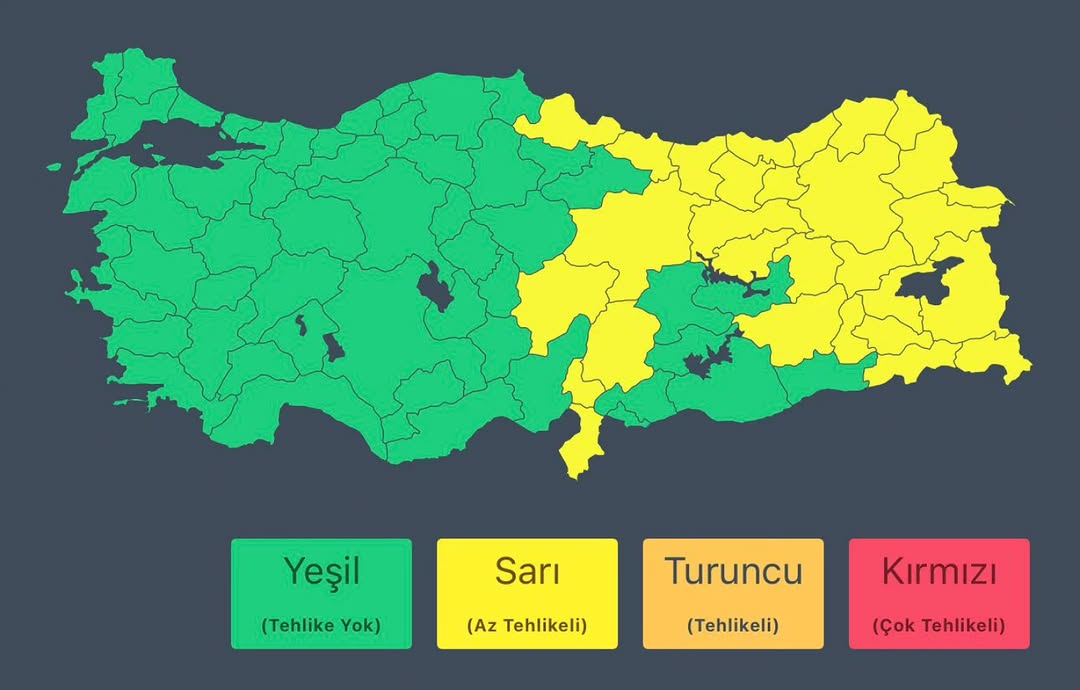 Doğu ve Güneydoğu Anadolu İçin Fırtına ve Kar Uyarısı