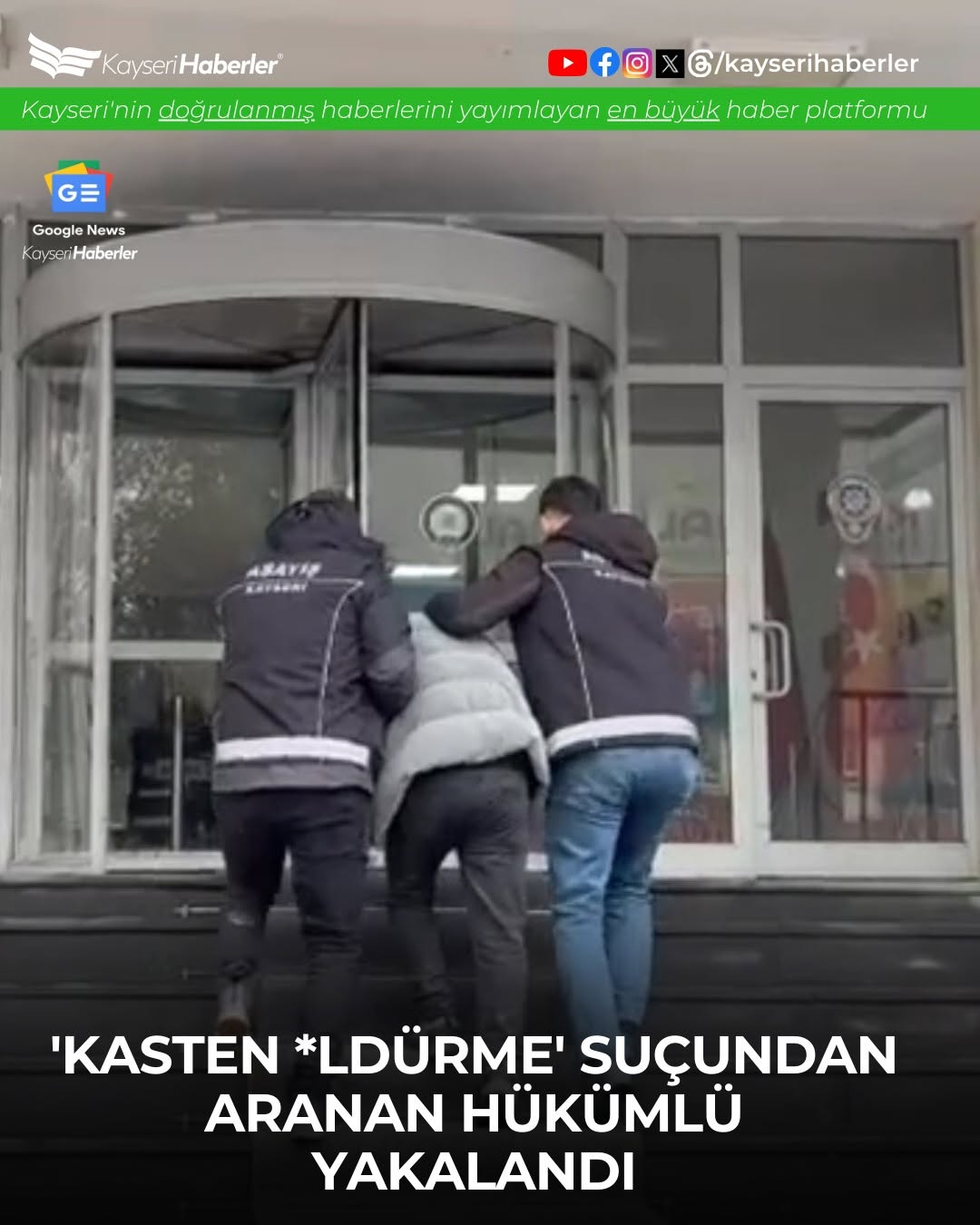 Kayseri'de 12 Yıllık Cinayet Hükümlüsü Operasyonla Yakalandı