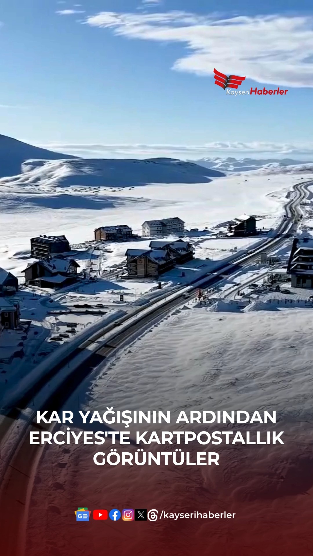 Erciyes'te Kar Kalınlığı 130 Santime Ulaştı