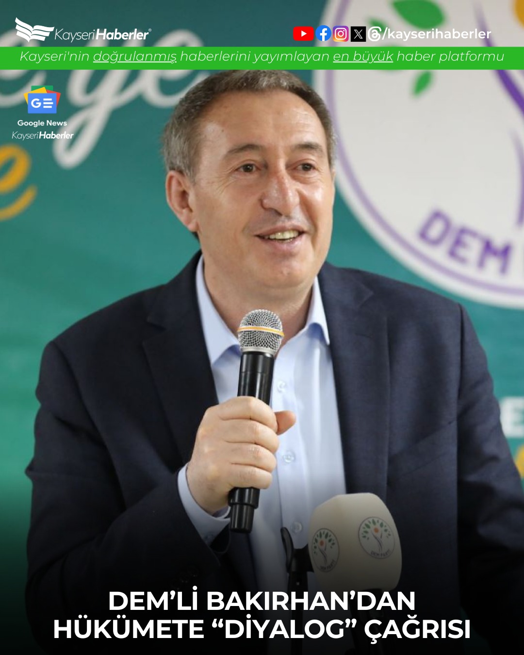 Tuncer Bakırhan'dan Hükümete Sert Uyarı: 'Gerilim Değil Diyalog' Çağrısı