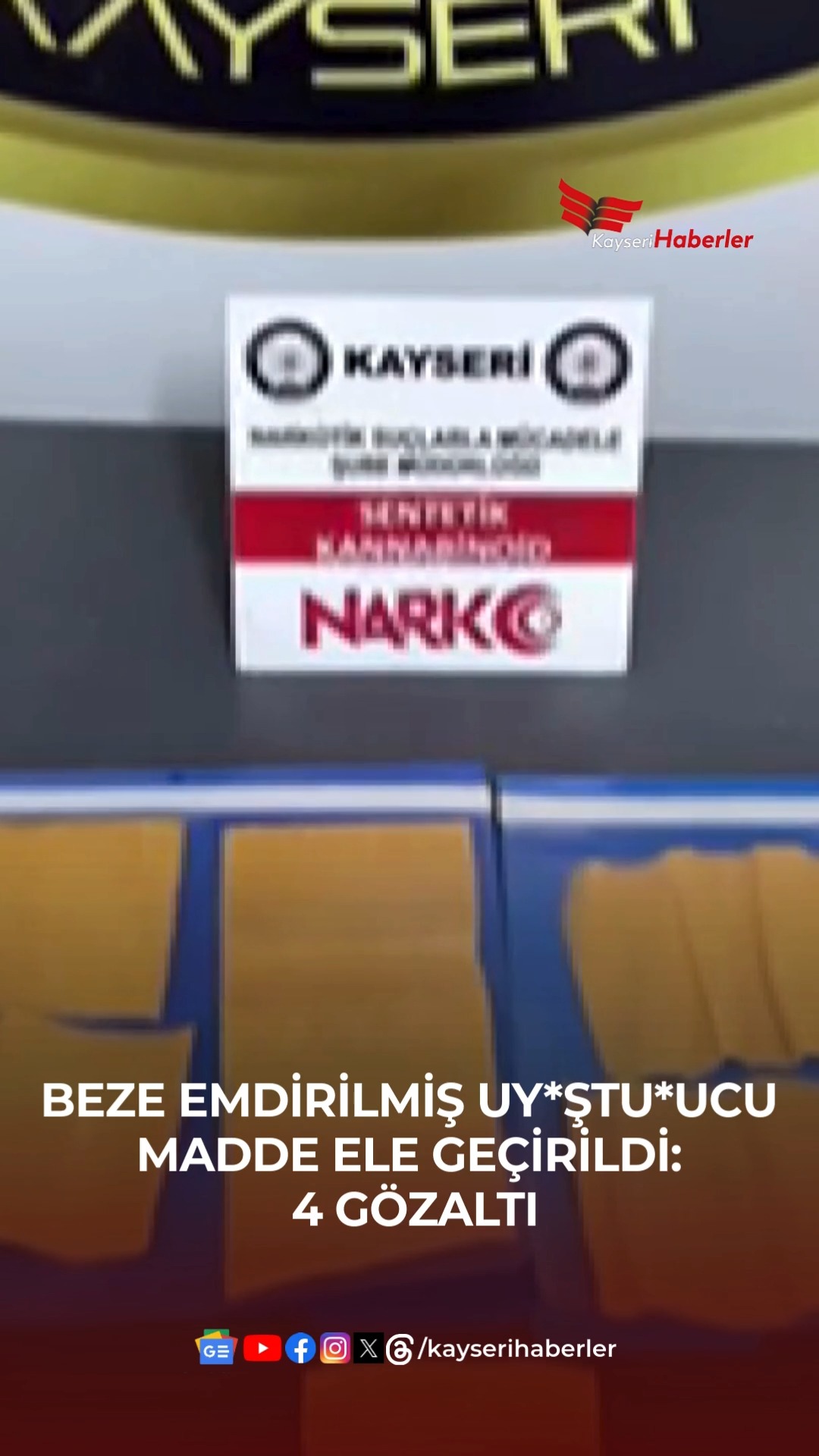 Kayseri'de Otomobilde Gizlenen Uyuşturucu Madde Ele Geçirildi