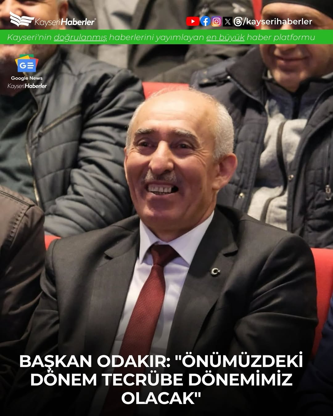 Kayseri Oto Sanatkarlar Odası Başkanı Şeyhi Odakır, Güven Tazeledi