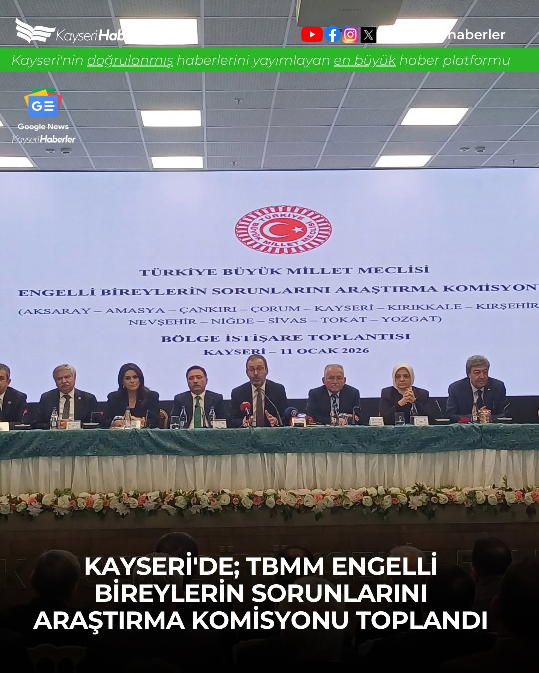 Kayseri'de Engelli Hakları İçin Önemli Toplantı: TBMM Komisyonu Sahada