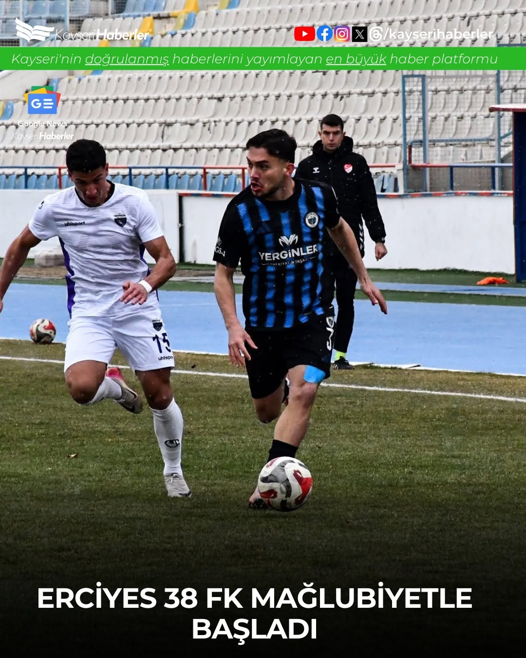 Hacettepe Türk Metalspor, Erciyes 38 FK'yı 2-0 Mağlup Etti