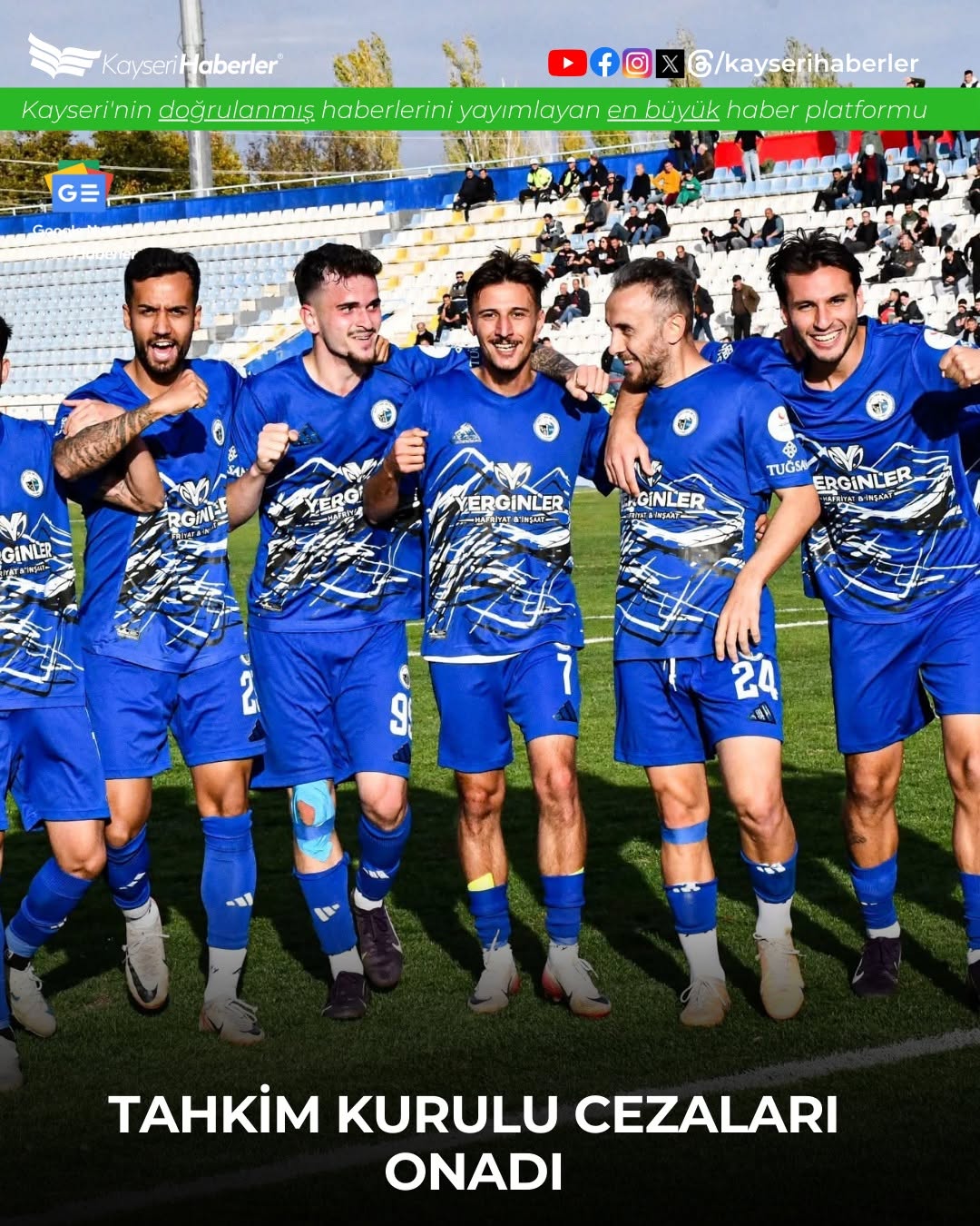 Erciyes 38 FK'da Bahis Cezaları Onandı