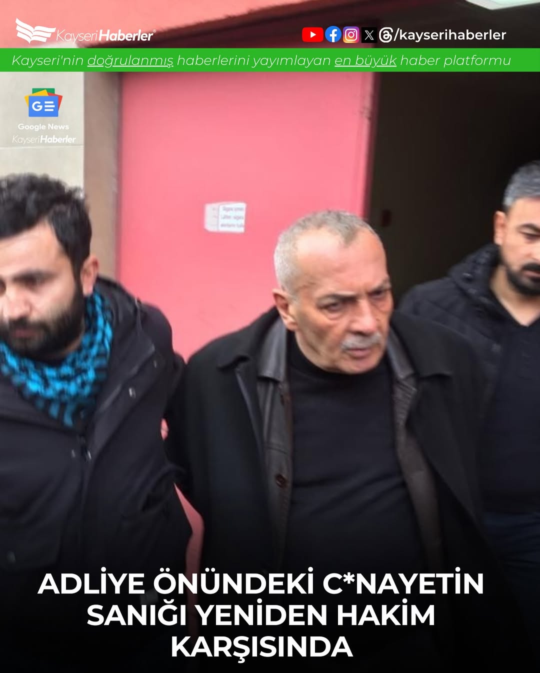 Kayseri'de Adliye Önünde Cinayet Davasında Yeni Gelişme