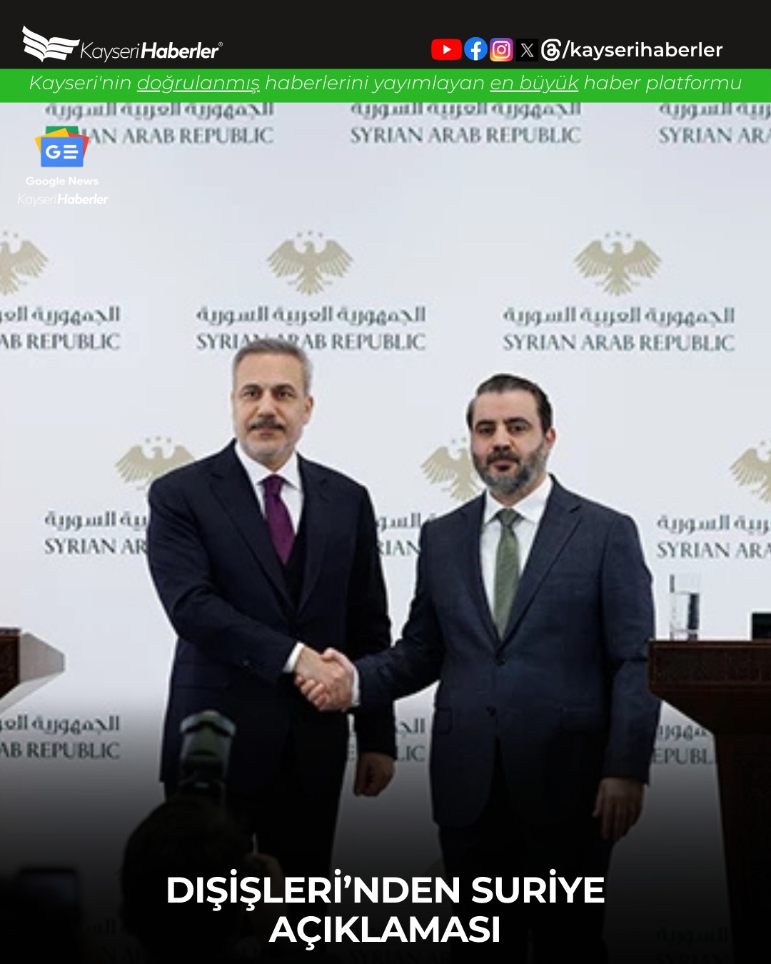 Türkiye, Suriye'de İmzalanan Ateşkes ve Entegrasyon Anlaşmasını Değerlendirdi