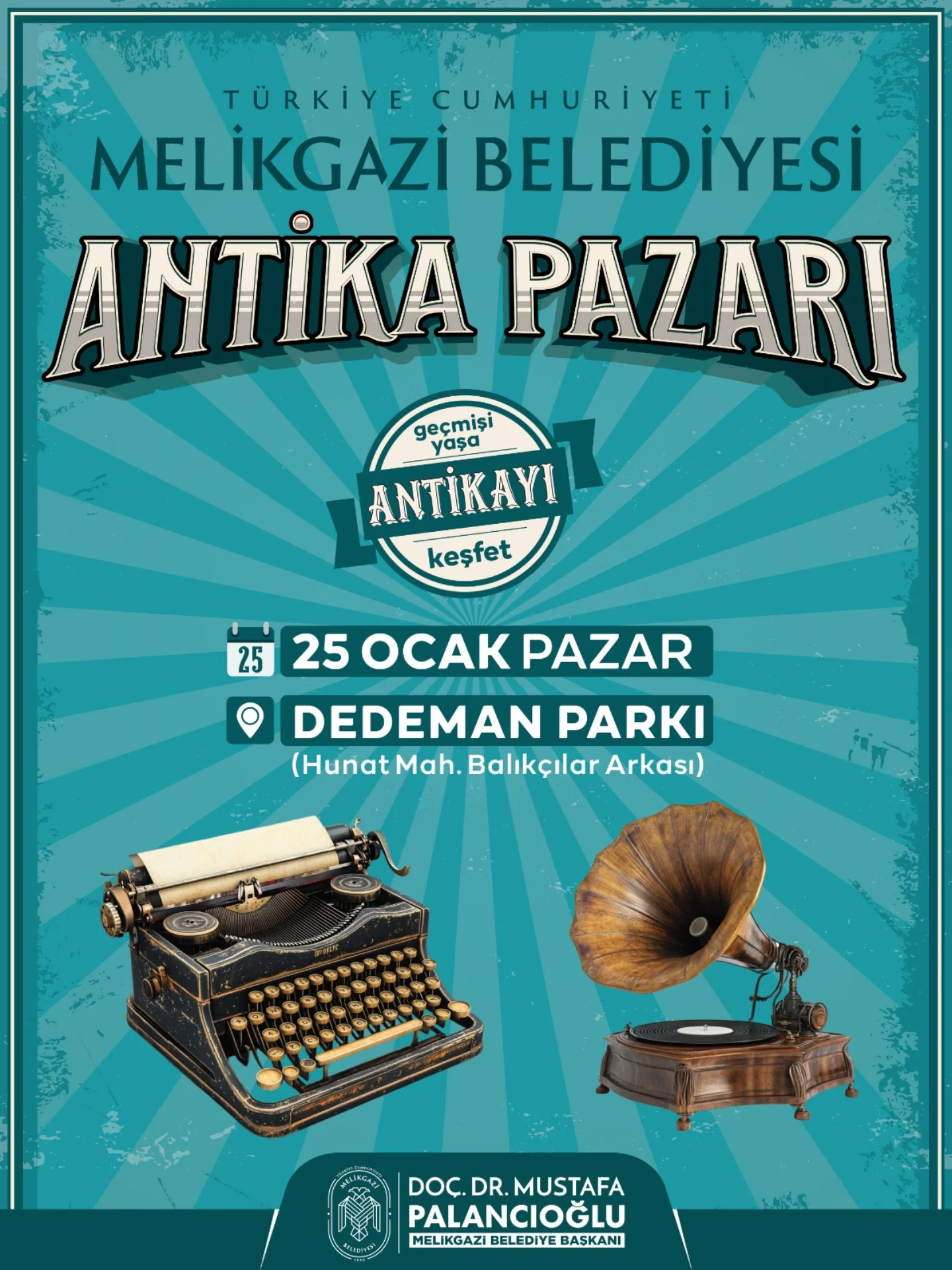 Kayseri Melikgazi'de Antika Tutkunlarına Özel Pazar