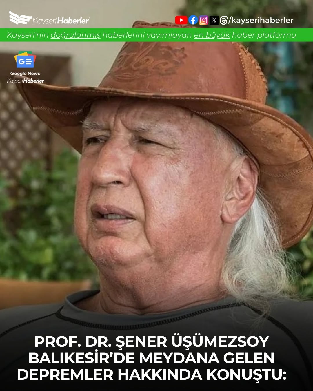 Kayseri ve Çevre İllerde Hissedilen Deprem Sonrası Uzman Görüşü: Büyük Deprem Beklenmiyor