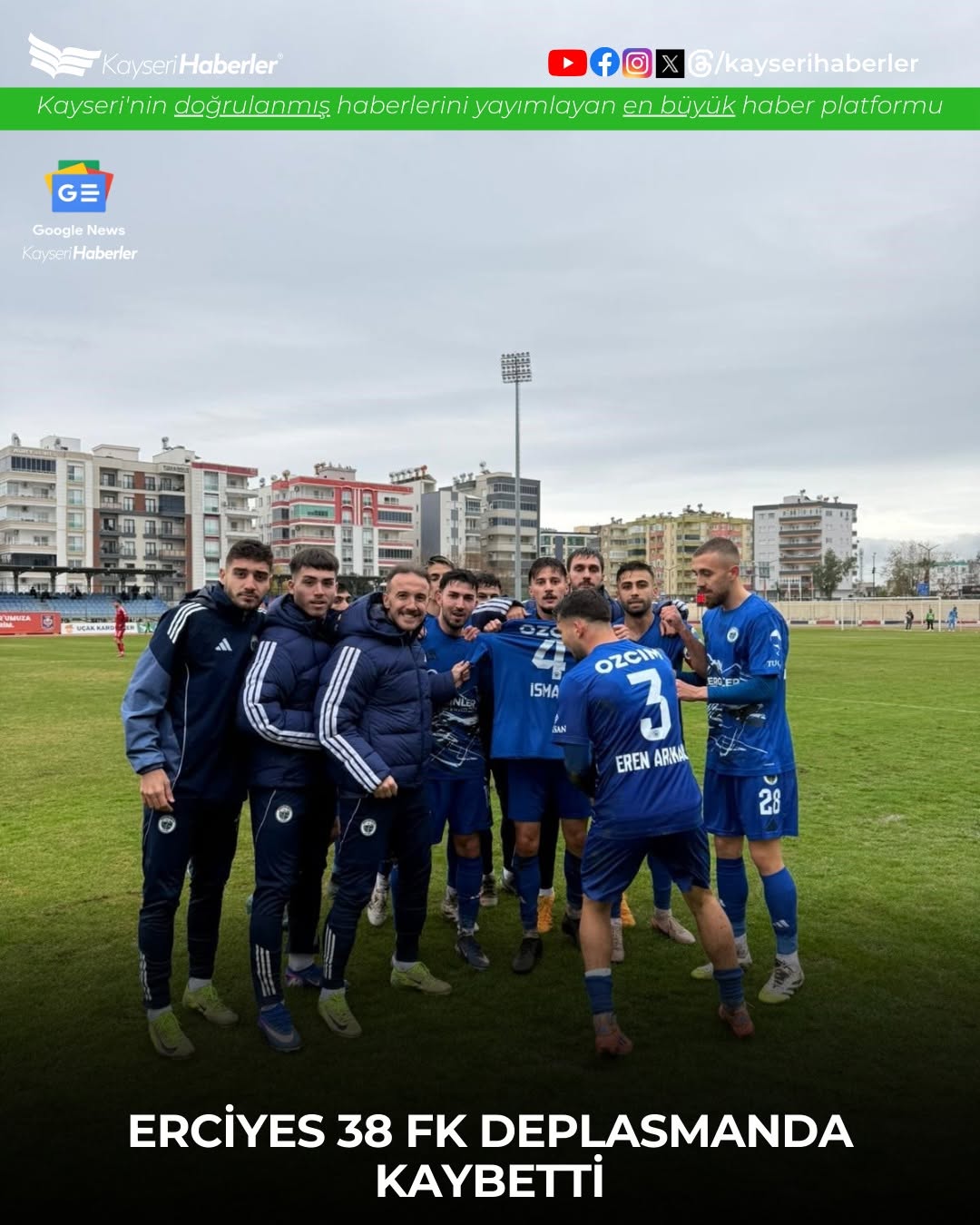 Erciyes 38 FK, Silifke'de Mağlup Oldu