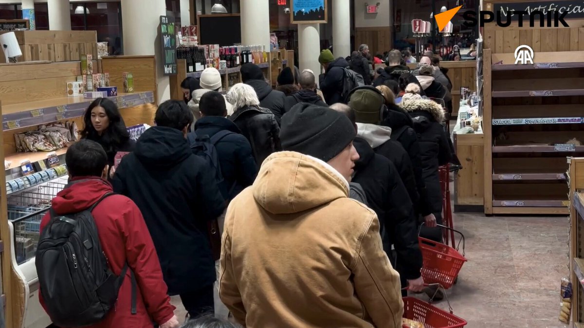 ABD'deki Tarihi Soğuk Hava Dalgası Market Raflarını Boşalttı