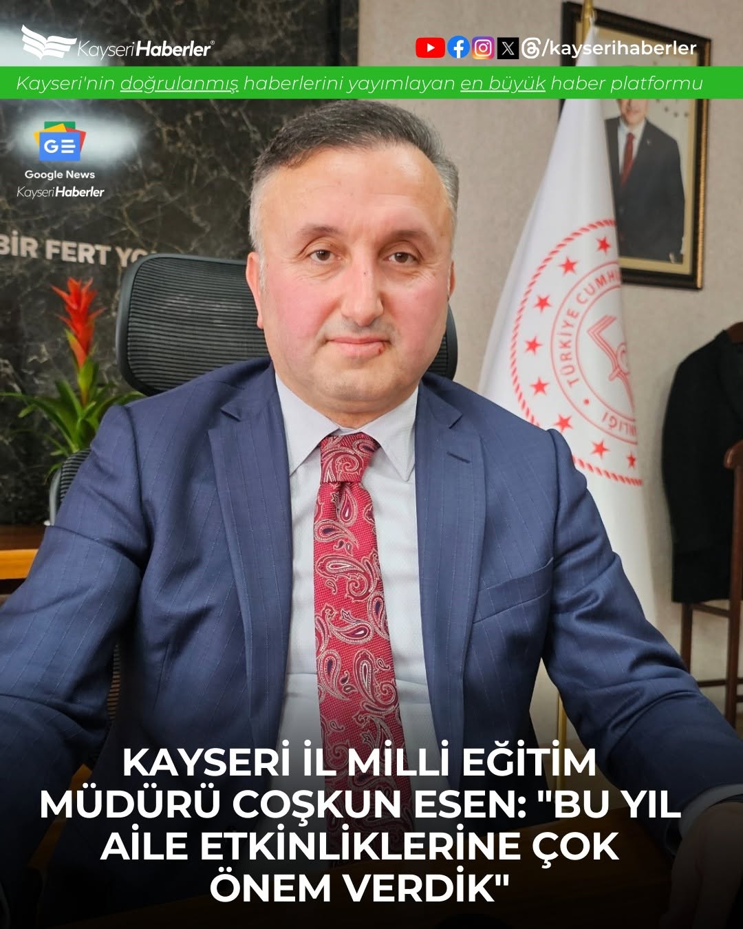 Kayseri'de Eğitimde Yeni Dönem: 322 Bin Öğrenci Karne Aldı