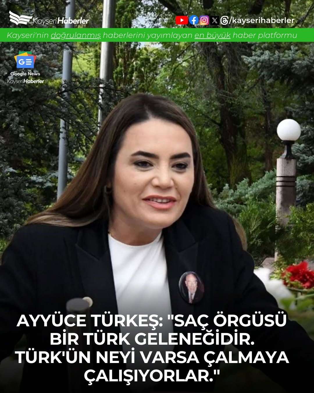 Ayyüce Türkeş'ten DEM Parti'nin Saç Örgüsü Paylaşımlarına Kültürel Tepki