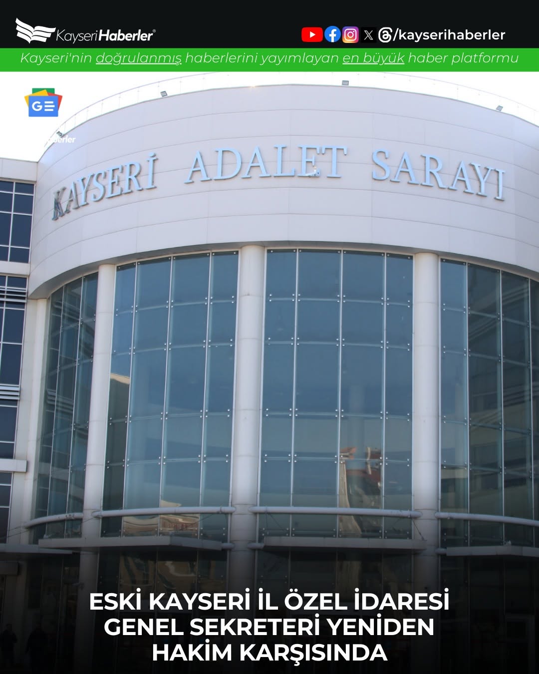 Kayseri'de Eski Genel Sekreterin Mal Varlığına Tedbir Talebi Reddedildi