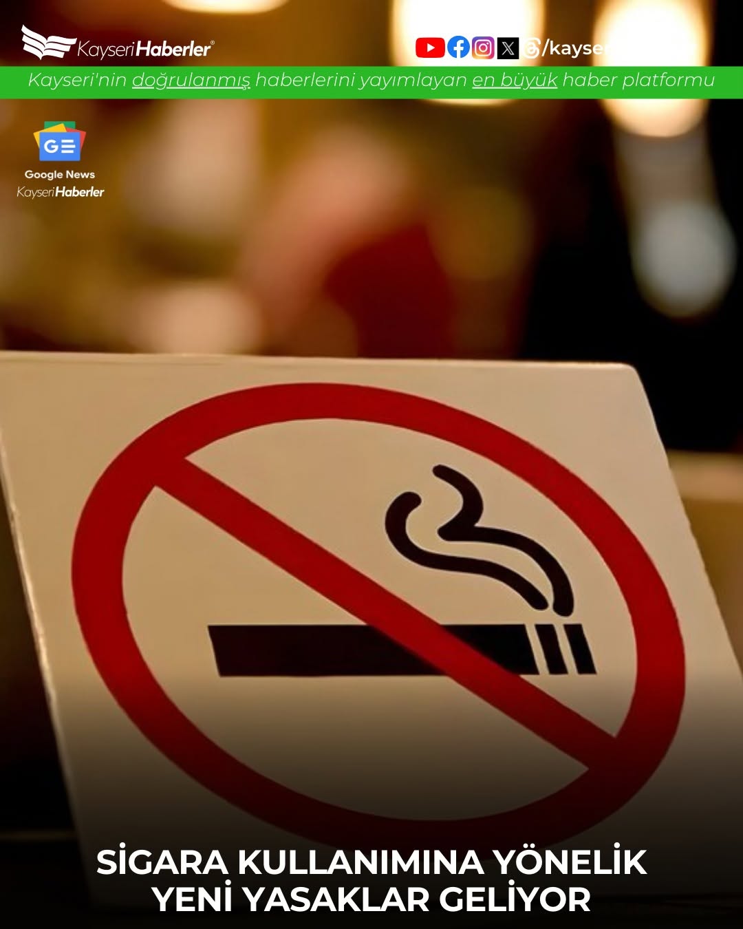 Türkiye'de Sigara Kullanımını Kısıtlayacak Yeni Düzenlemeler Geliyor