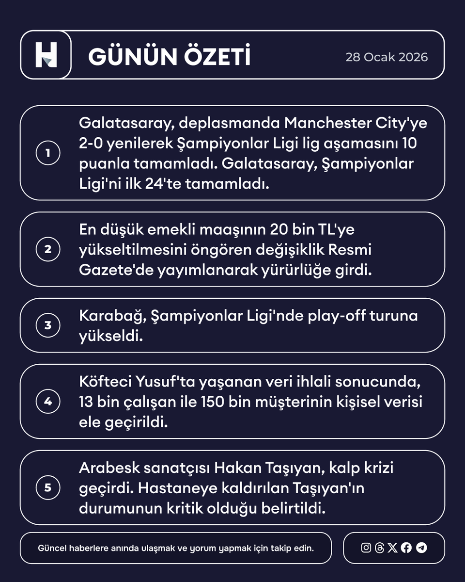 Türkiye Gündemi: 28 Ocak 2026'da Öne Çıkan Haberler