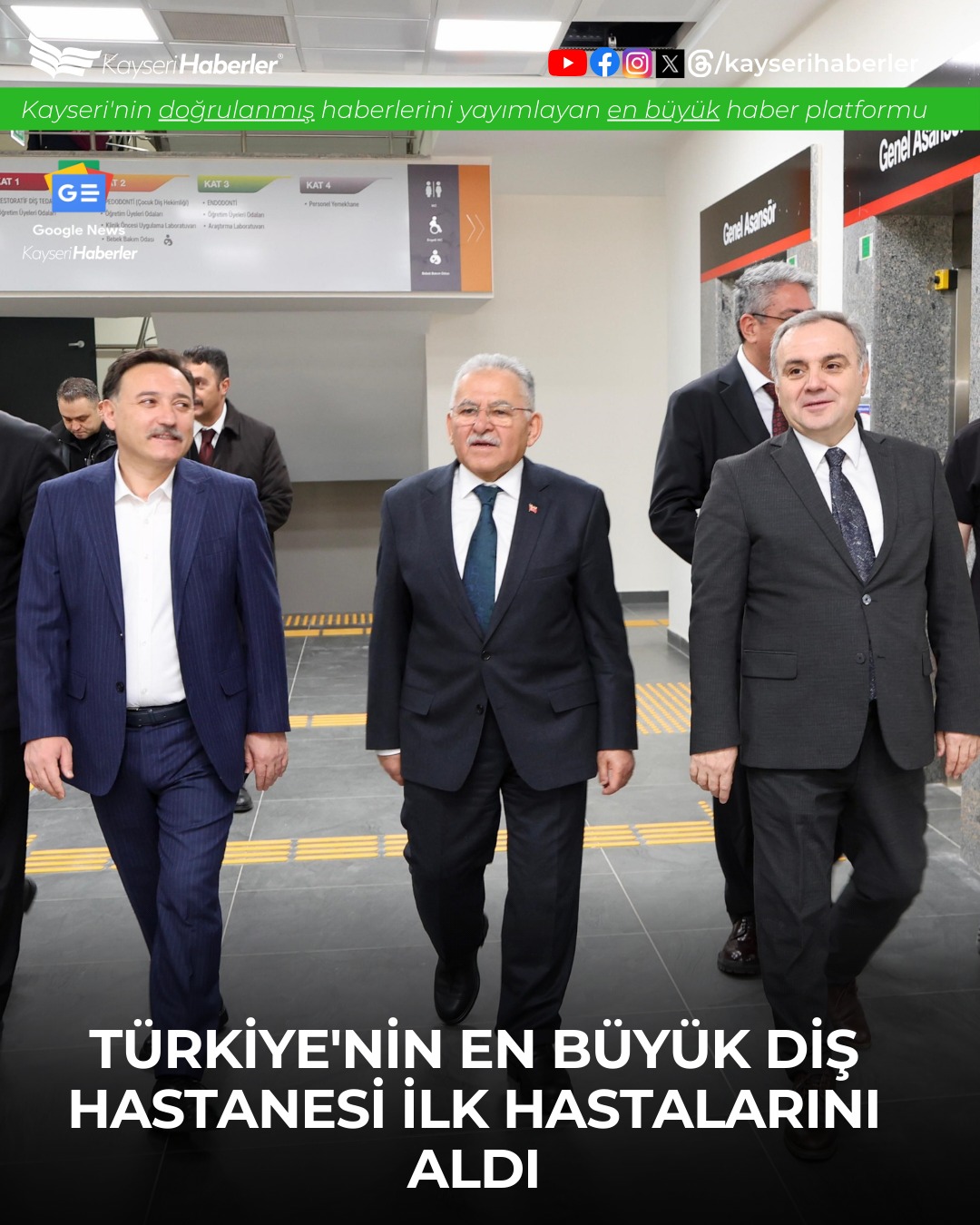 Kayseri'de Türkiye'nin En Büyük Diş Hastanesi Hizmete Açıldı