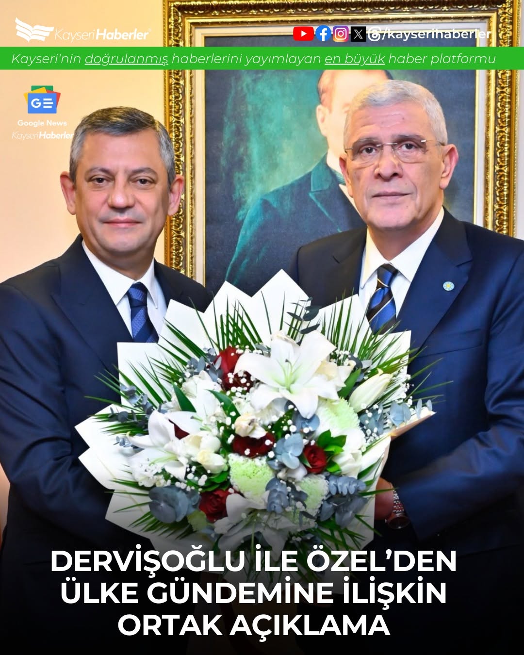 CHP Genel Başkanı Özgür Özel, Müsavat Dervişoğlu'nu Ziyaret Etti