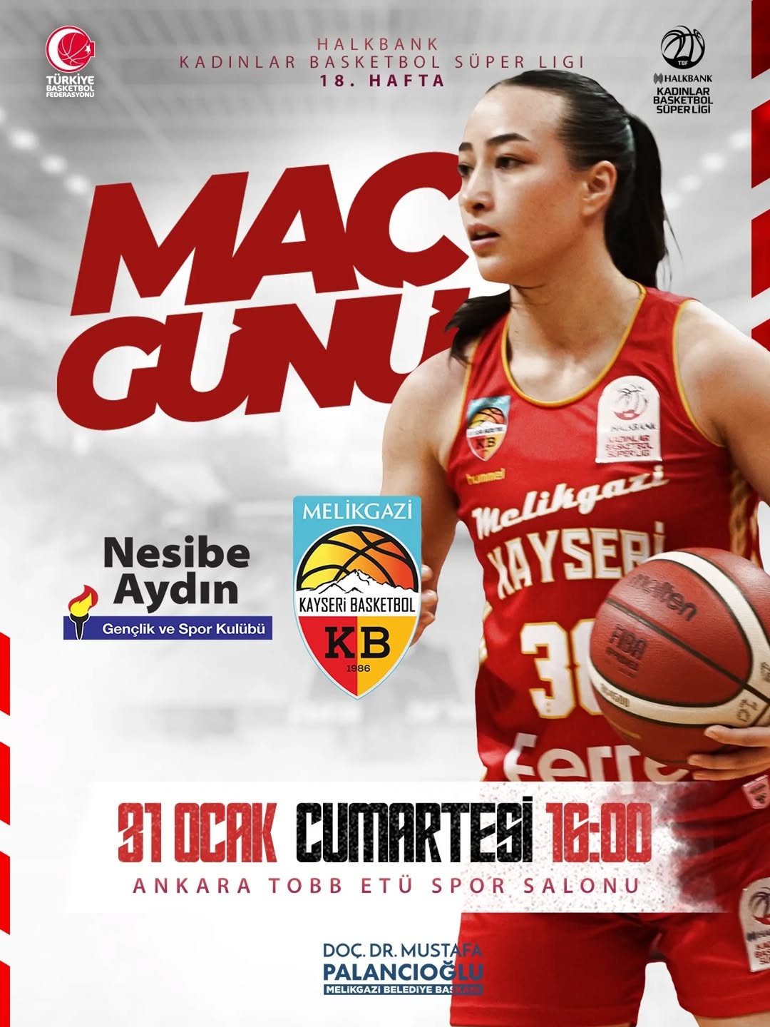 Melikgazi Kayseri Basketbol, Süper Lig'de Nesibe Aydın'la Karşılaşacak