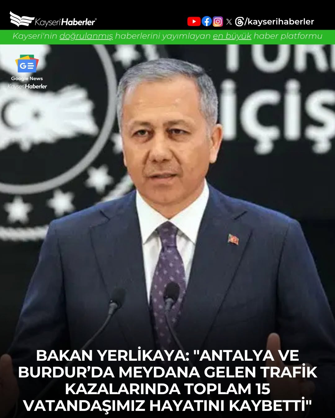 Antalya ve Burdur'da Yaşanan Trafik Kazalarında 15 Kişi Hayatını Kaybetti