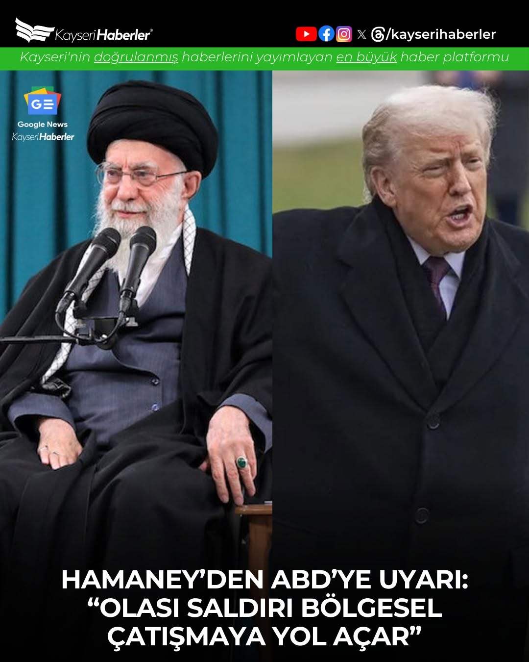 İran Lideri Hamaney'den ABD'ye Sert Uyarı: Savaş Bölgesel Çatışmaya Dönüşür