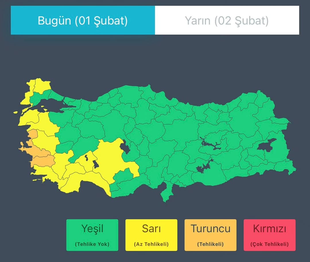 Batı ve İç Bölgelerde Hafta Başında Etkili Olacak Sağanak ve Fırtına Uyarısı