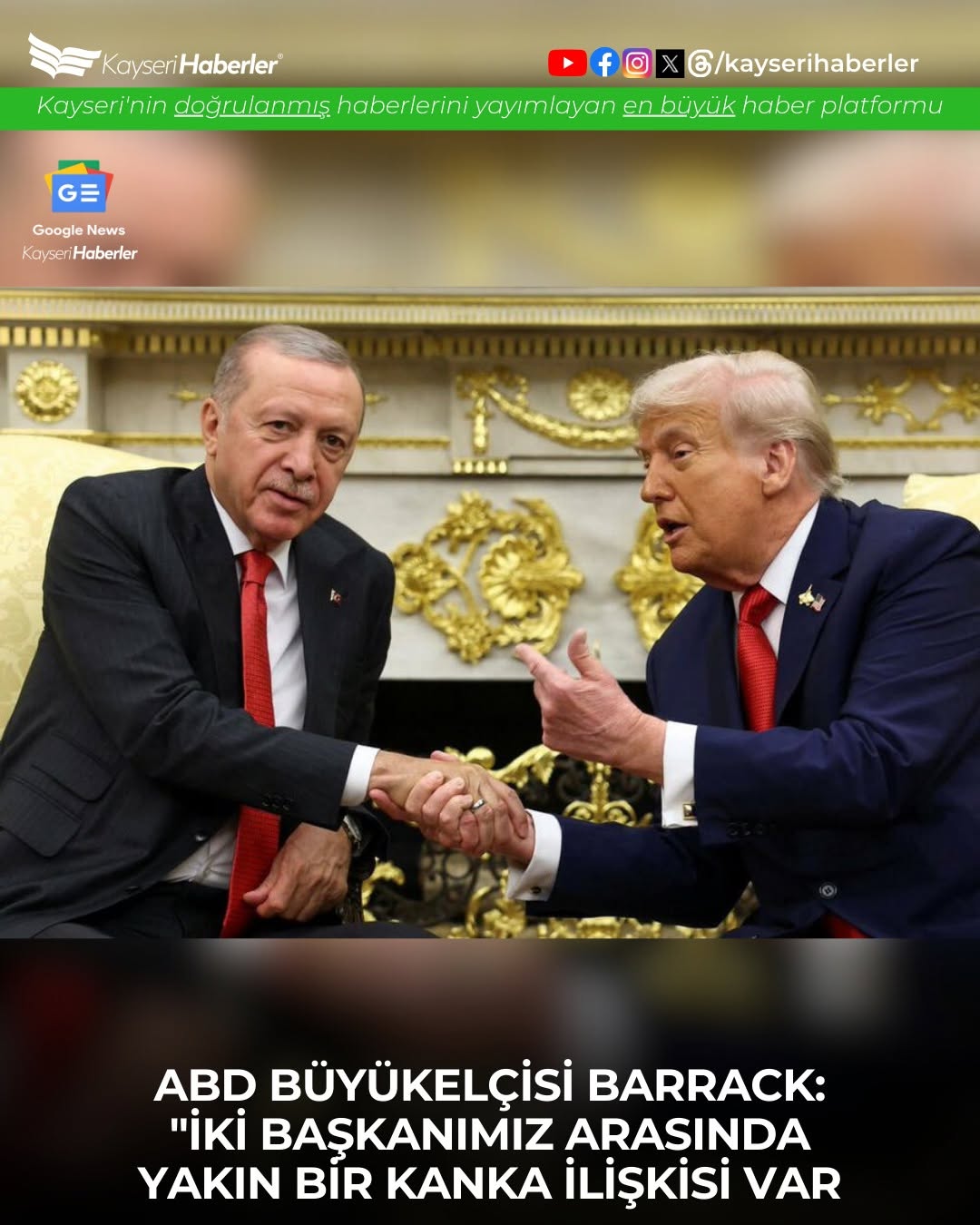 ABD Büyükelçisi'nden Trump ve Erdoğan İlişkisine İlişkin Açıklama