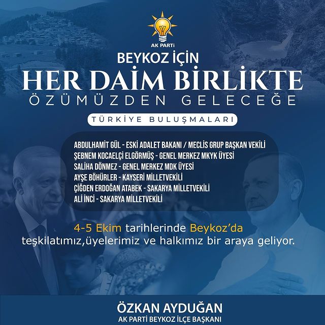 Beykoz için Her Daim Birlikte, Özümüzden Geleceğe!