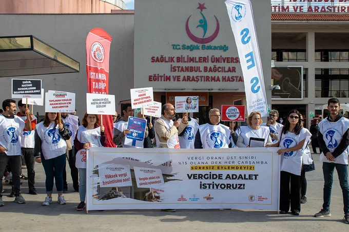 İstanbul Tabip Odası, Vergi Adaleti İçin Eylem Yaptı