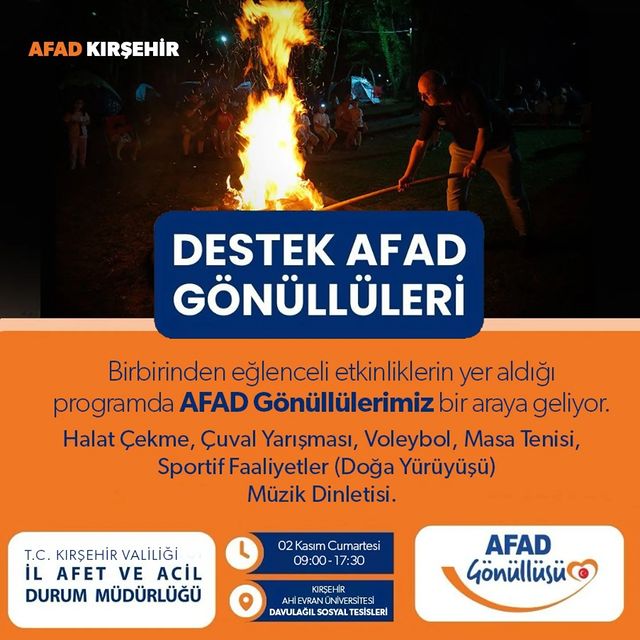 Kırşehir'de Afad Gönüllüleri Dezenfekte Çalışmaları Başlattı