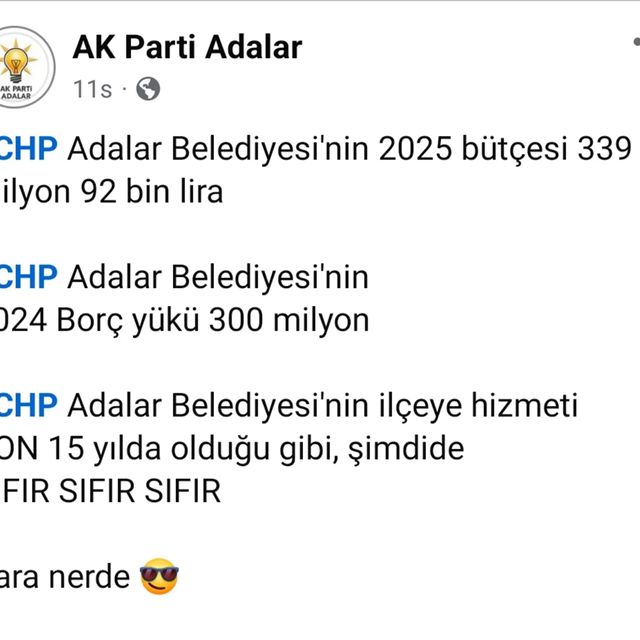 CHP Adalar Belediyesi 2025 Yılı Bütçesini Açıkladı