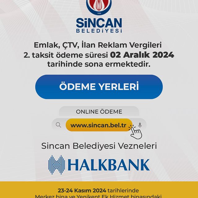 Sincan Belediyesi, Son Ödeme Tarihini Açıkladı!