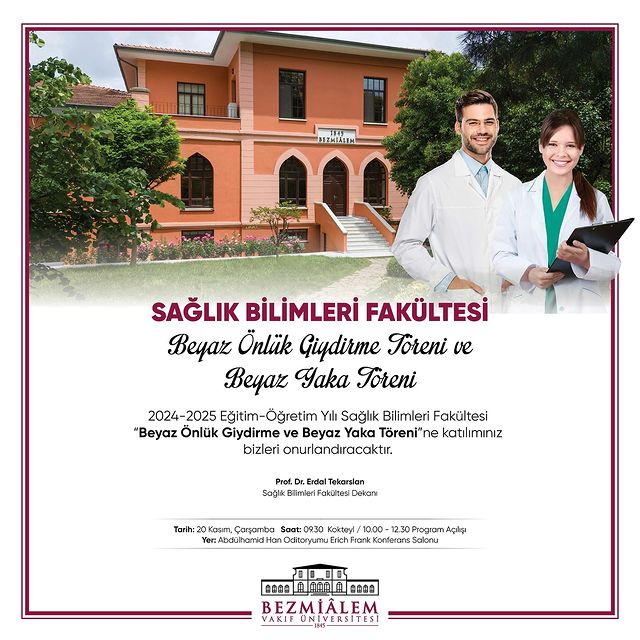 Sağlık Bilimleri Fakültesi Öğrencileri Beyaz Önlük Töreni İçin Hazırlanıyor