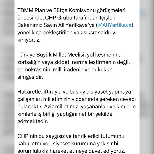 TBMM Plan ve Bütçe Komisyonu'nda İçişleri Bakanı'na Saldırı