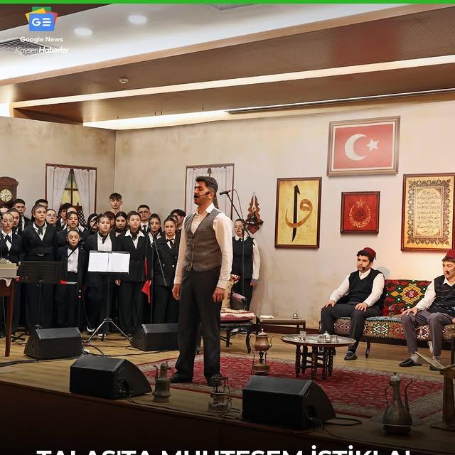 Talas'ta İstiklal Marşı'nın 104. Yılı Kutlandı