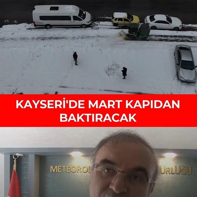 Kayseri'de Hava Sıcaklığı Düşüyor, Kar Yağışı Bekleniyor